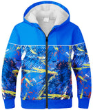 1 x Brand New SwissWell Hoodie Children s Fleece Jacket for Boys Hooded Sweater Zipper Winter Jacket with Hood Sweat Jacket with Fleece Lining Hooded Jacket Sweatshirt with Zipper 6-15 Years Blue - RRP €39.99