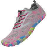 1 x RAW Customer Returns SAGUARO Aqua Shoes Women Beach Shoes Barefoot Trail Running Shoes Shoe with Toes Comfortable Running Shoes Fitness Barefoot Shoes Outdoor Swimming Shoes Barefoot Shoes for Women Gymnastics, Pink 41 - RRP €46.99