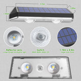 1 x RAW Customer Returns Auting solar lamps for outdoors, 4 pieces solar wall lights for outdoors, IP65 waterproof 3 lighting modes, solar wall light for outdoor garden, LED garden lamps, fence lighting, balcony decoration, wall, terrace - RRP €29.99