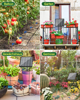 1 x RAW Customer Returns Biling Solar Irrigation System Balcony 15M Irrigation System Solar Drip Irrigation Automatic Solar Irrigation 2.5W Solar Irrigation Systems for Garden Plants Raised Bed Greenhouse Vacation - RRP €30.24