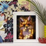 1 x RAW Customer Returns ZKSMNB Diamond Painting, 5D Diamond Painting Kit Fox, Full DIY Crystal Rhinestone Embroidery, Diamond Painting Pictures Adults Crafts for Home Wall Decoration 40 50  - RRP €20.4