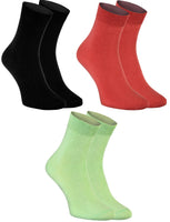 1 x Brand New Rainbow Socks - Women s Men s Classic Cotton Socks - 3 Pair - Black Red Green - Size 44-46 - RRP €22.8