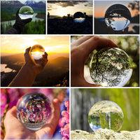 1 x RAW Customer Returns Belle Vous K9 Crystal Ball for Photos 80mm-8cm Glass Ball with Crystal Stand, Velvet Case, Microfibre Cloth, Gift Box - Photography Sphere - Magic and Meditation Crystal Ball - RRP €20.99