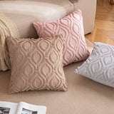 2 x Brand New MIULEE Cushion Cover Set of 2 Wool Cushion Covers Cushion Cover Decorative Pillow Boho Sofa Cushion Velvety Soft Decorative Pillows Couch Cushion Short Plush Decorative Pillow Cover for Living Room Bedroom 60 x 60 cm White - RRP €40.8