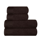 1 x RAW Customer Returns GLAMBURG Ultra Soft 4 Pack Towel Set, Cotton, Includes 2 Oversized Bath Towels 70 x 140 cm, 2 Hand Towels 50 x 90 cm, for Everyday Use, Compact and Lightweight Brown - RRP €23.73