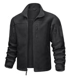 1 x RAW Customer Returns MAGCOMSEN Men s Transition Jacket Winter Fleece Jacket Windproof Army Windbreaker Men s Outdoor Work Jacket Thick Tactical Hiking Jacket Black L - RRP €55.98