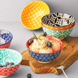 1 x RAW Customer Returns DOWAN cereal bowl, dessert bowls 300ml, dessert bowl made of porcelain, dessert bowl ceramic, snack bowl for ice cream, dessert, dessert, milk etc. Colorful, pack of 6 - RRP €28.72