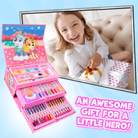 1 x RAW Customer Returns PAW PATROL Painting Case, Painting Set for Children Pink  - RRP €21.62