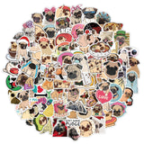 8 x Brand New Stickers 100 Pcs Decorative Sticker Cute Dog Pattern Graffiti Sticker Waterproof Sticker for Laptop, Suitcase, Skateboards and More - RRP €153.6