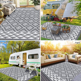 1 x RAW Customer Returns SHACOS Outdoor Carpet Weatherproof 150x210cm Garden Carpet for Outdoor and Indoor Carpet UV-resistant Camping Mat Recycled Carpet for Picnic Balcony Hiking Beach Travel Park - RRP €35.47