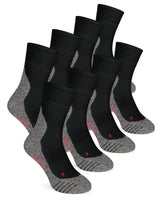 1 x RAW Customer Returns ORIGINAL BASICS Men s Women s Multi Sports Socks COOLMAX Running Socks Functional Socks Running Short Breathable Terry Sole 8 Pairs Black-Grey 45-47 - RRP €44.95