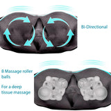 1 x RAW Customer Returns InvoSpa Shiatsu massager neck massager shoulder back with infrared heat function - massage cushion full body electric massager with heat for neck, back, shoulder, legs, feet - RRP €34.26