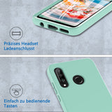 1 x RAW Customer Returns For Huawei P30 Lite Case, Cell Phone Case for Huawei P30 Lite, Shockproof Case 360 Degree All-round Protection Protective Case Liquid Silicone Case with Built-in Screen Protector Robust Bumper Outdoor Cover Green  - RRP €18.14