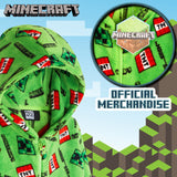 1 x RAW Customer Returns Minecraft onesie, children s jumpsuit, boys pajamas, full body suit, children s sleepsuit, warm fleece overall, leisure suit... - RRP €18.98