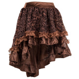 1 x RAW Customer Returns Bslingerie Women s Gothic Punk Steampunk Lace Skirt Clothing Short Skirt - RRP €27.99