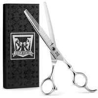 1 x RAW Customer Returns Professional Hair Thinning Scissors - Hairdressing Cutting Scissors, Razor Edge Thinning Scissors - Stainless Steel Hair Cutting Scissors - Silver - 6.5  - RRP €26.17