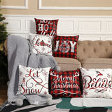 11 x Brand New 6 Pieces Christmas Pillow Cover 18 x 18 Inch Red and Black Buffalo Plaid Cushion Cover Christmas Pillowcase Holiday Pillowcase for Sofa Bedroom Living Room Winter - RRP €302.61