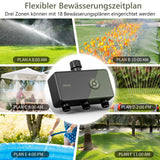 1 x RAW Customer Returns Diivoo irrigation computer WLAN 3 outputs with 60M RFID technology, smart timer irrigation with app, Alexa voice control, 6 irrigation plans, automatic irrigation timer for garden - RRP €99.99