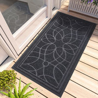 1 x RAW Customer Returns DEXI outdoor doormat non-slip 60 120 cm, dirt trapper mat outdoor washable, weatherproof doormat outside inside, for front door, balcony or patio door, grey - RRP €59.0