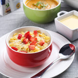 1 x RAW Customer Returns LIFVER cereal bowls, 4 pcs. 600 ml 20 oz soup bowl, premium porcelain, dishwasher and microwave safe, large serving bowls, cereal bowl, dessert bowl, snack bowl, colorful - RRP €32.45