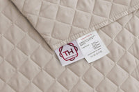 1 x RAW Customer Returns Textilhome - Malu Sofa Cover, 4 Seater, Reversible Quilted Sofa Protector. Color Beige C 7 - RRP €36.99