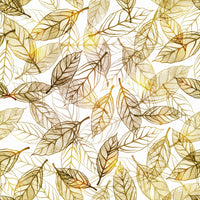 1 x Brand New Self-adhesive wallpaper gold leaves adhesive film for furniture door kitchen cabinets 44.5cm X 10m wall wallpaper living room bedroom waterproof furniture film pattern wall wallpaper self-adhesive cupboard paper - RRP €49.99