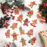 1 x Brand New 18 Pieces Christmas Gingerbread Man Ornament Set Christmas Tree Decorations Plastic Gingerbread Hanging Ornament Home Christmas Tree Ornament - RRP €15.12