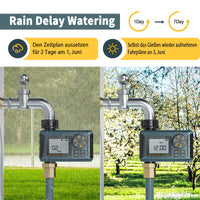 1 x RAW Customer Returns Diivoo irrigation computer, automatic system with irrigation programs, garden sprinkler timer IPX5 waterproof, hose tap timer with rain delay child lock auto manual mode for lawn - RRP €27.77