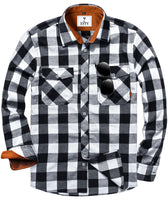 1 x Brand New IGEEKWELL Men s Checked Shirt Long Sleeve Casual Flannel Shirt with Chest Pocket Button Down Lumberjack Check Shirt with Hood 3 Set - RRP €95.35