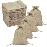 20 x Brand New Narunii 20Pcs Jute Bags, Burlap Bag, Jute Gift Bags Uses Design, Lavender Linen Sachets Pouches Wedding Gift Jewelry Christmas 9X12CM  - RRP €384.0