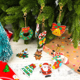 21 x Brand New AIEX 12pcs Christmas Diamond Keychains, Christmas Diamond Painting Keychain Diamond Painting Ornaments with Santa Claus Snowman Jingle Bell Elk Patterns for Home Crafts - RRP €292.11