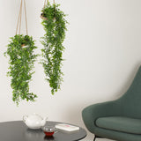 1 x Brand New Artificial Eucalyptus Decoration in a Set of 2 by Blumtal - Durable, Lifelike Artificial Plants for Outdoor and Indoor Use, Perfect for Home and Office Decoration, Green Cable Ties Included - RRP €27.98