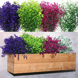 7 x Brand New WILLBOND 12 Packs Artificial Shrubs Bushes Fake Flowers Outdoor Plants UV Resistant Plastic Flowers Greenery Shrubs Fake Hanging Plants for Home, Mixed Color - RRP €134.4