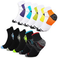 1 x RAW Customer Returns Jeasona 10 Pairs Compression Socks Men 43-46 Compression Socks Men Short Summer Sport Compression Socks Men Hiking Jogging Running Compression Socks Men Summer Plantar Fasciitis Socks Short - RRP €20.16