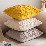 2 x Brand New MIULEE Set of 2 Wool Cushion Covers Decorative Pillows Polyster Sofa Cushion Soft Couch Cushion Cover Decorative Pillowcase with Hidden Zipper for Living Room Bedroom 40 x 40 cm Turmeric - RRP €27.22