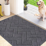 1 x RAW Customer Returns FCSDETAIL dirt trapper mat inside 60 x 90 cm, non-slip doormat, washable cleaning mat, absorbent doormat, doormat carpet for dog, entrance, front door hallway - RRP €35.99