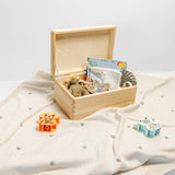 1 x RAW Customer Returns Creative Deco wooden box with lid 30 x 20 x 14 cm -1cm Baby memory box large wooden box with lid unpainted box Easter gifts for children For documents, toys, tools RAW - RRP €22.07