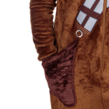 1 x RAW Customer Returns Star Wars Men s Onesie Chewbacca Costume Fleece Pajamas Sleep Overalls for Men Brown XX-Large - RRP €50.95