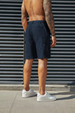 1 x Brand New PaulJones Men s Shorts Cargo Pants Men Short Summer Light Dark Blue S - RRP €31.07