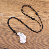 1 x RAW Customer Returns COAI Yin Yang Dragon and Phoenix Pendants in Obsidian and Howlite, Necklace with Adjustable Pendants for Lovers Couples - RRP €35.29