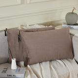 1 x Brand New Juliyeh set of 2 cushion covers linen look cushion cover decorative cushion cover pillowcase decorative pillow covers sofa cushion linen plain cushion cover for sofa living room bedroom 40 x 60 cm light grey - RRP €20.4