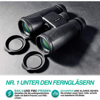 1 x RAW Customer Returns 10x42 Slokey Binoculars Professional, Lightweight, Compact and Waterproof, with Bak 4 and FMC Diagonal Prism. Ideal for adults and children for bird watching, hiking, astronomy, - RRP €64.77