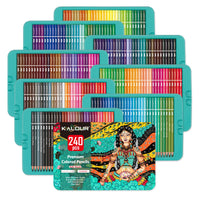 1 x RAW Customer Returns Kalour Professional Colored Pencils Set of 240 Colors with Soft Core and Vibrant Colors Ideal for Drawing Sketching Shading Colored Pencils for Adults Beginners Artists - RRP €54.99