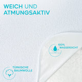 1 x RAW Customer Returns Mattress protector 200 x 200 waterproof Oeko-TEX certified by Twinzen - mattress protector 200 x 200 cm made of breathable cotton with 4 corner elastics - RRP €18.85