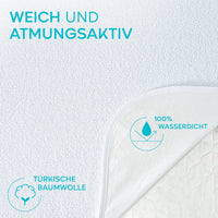 1 x RAW Customer Returns Mattress protector 200x220 Waterproof Oeko-TEX certified by Twinzen - Mattress protector 200x220 cm made of breathable cotton with 4 corner elastics - RRP €20.94