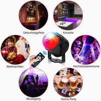 1 x RAW Customer Returns Pack of 2 disco ball party lights with remote control, music controlled, portable for outdoors and indoors, USB plug, DJ light, party gadgets, disco light, strobe stage light as party lighting - RRP €24.69