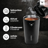 1 x RAW Customer Returns KUINEA coffee mug to go 350ml 100 leak-proof stainless steel thermal mug coffee to go, warm for up to 6 hours, coffee to go mug with hygienic special closure, travel mug for coffee and tea, BPA-free - RRP €25.2