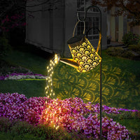 1 x RAW Customer Returns Solar watering can outdoor fairy lights, DeepDream LED outdoor solar lamps, waterproof garden decoration watering can light lights with shepherd s hook, vintage outdoor fairy lights for garden, courtyard path,,- RRP €23.39