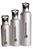 1 x RAW Customer Returns AdventureAustria thermos flask made of stainless steel with integrated straw and wide neck, keeps drinks hot and cold. Available in 550 ml, 750 ml, 1000 ml - RRP €11.94