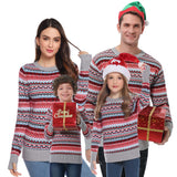 1 x Brand New Gyabnw Christmas Sweater Family Set Women Men Ugly Christmas Sweater Norwegian Christmas Unisex Partner Look Knitted Sweater Winter Warm for Couples Children Funny Christmas Outfit GrayXXL - RRP €36.99